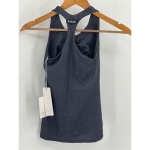 K Deer Tank Top Women's Size XS Gray Shelf Bra New Active Yoga